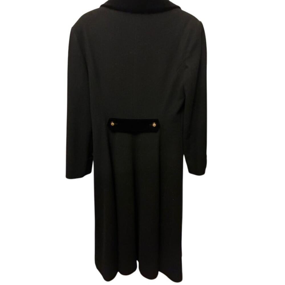 Preston & York 100% Wool Women’s Coat, Size 4 Velvet Collar & Cuffs Old Money - Picture 2 of 8